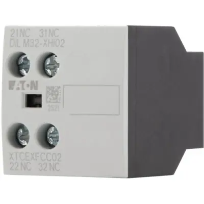 Auxiliary switch, 2 pole, 2 Form B (N/C), screw connection, 277375 - 1