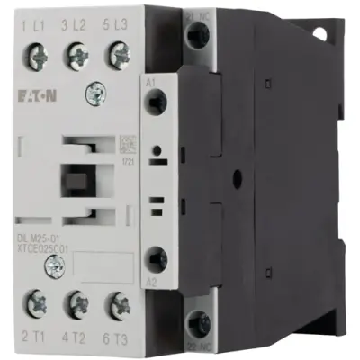 Power contactor, 3 pole, 45 A, 1 Form B (N/C), coil 230-240 VAC, screw connection, 277164 - 1