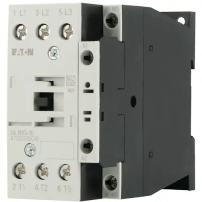 Power contactor, 3 pole, 45 A, 1 Form A (N/O), coil 230-240 VAC, screw connection, 277132 - 1
