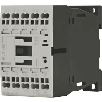 Power contactor, 3 pole, 22 A, 1 Form B (N/C), coil 24 VDC, spring-clamp connection, 199228 - 1
