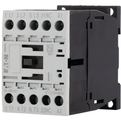 Power contactor, 3 pole, 22 A, 1 Form B (N/C), coil 230 VAC, screw connection, 276733 - 1