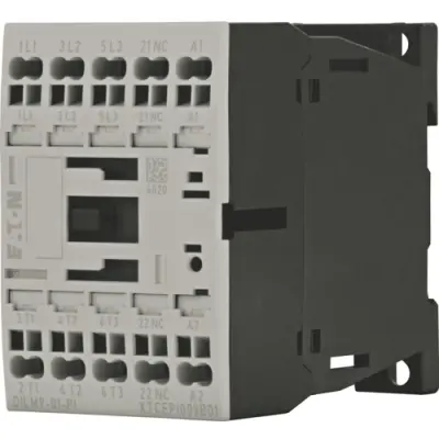 Power contactor, 3 pole, 22 A, 1 Form B (N/C), coil 24 VDC, push-in, 199238 - 1