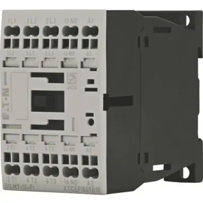 Power contactor, 3 pole, 22 A, 1 Form A (N/O), coil 24 VDC, push-in, 199233 - 1