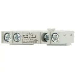 Auxiliary switch, 1 A, 250 VDC, 1 Form A (N/O) + 1 Form B (N/C), screw connection, 208277