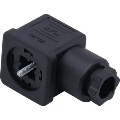 Valve connector, DIN shape A, 3 pole + PE, 70 V, 1.5 mm², E10058 - 1