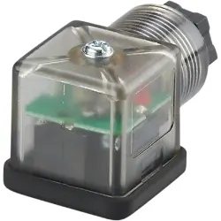 Valve connector, DIN shape A, 4 pole, 24 V, 1.5 mm², E12224