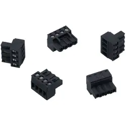 Connector assortment, black, E40173, package with 5 pieces