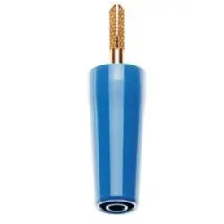Screw-clamping adapter, 4 mm plug, spreadable to 4 mm socket, brown, CAT II, 24.0161-27