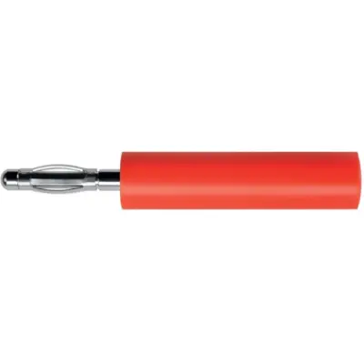 Reducer adapter, 2 mm plug to 4 mm socket, red, A 20-40 S NI / RT - 1