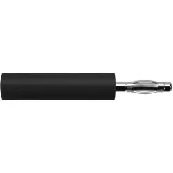 Reducer adapter, 2 mm plug to 4 mm socket, black, A 20-40 S NI / SW