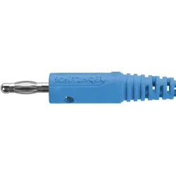 4 mm plug, solder connection, 2.5 mm², blue, FK 8 L NI / BL