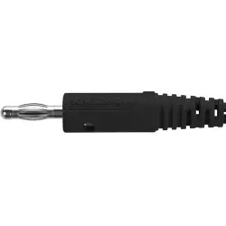 4 mm plug, solder connection, 2.5 mm², black, FK 8 L NI / SW