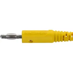 4 mm plug, screw connection, 2.5 mm², yellow, FK 8 S NI / GE