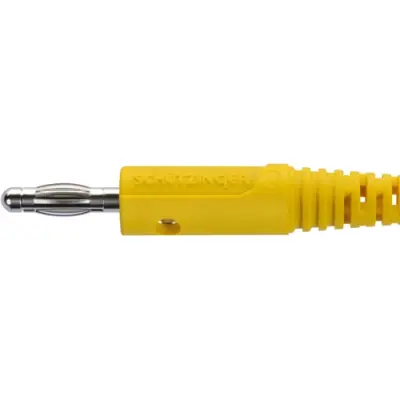 4 mm plug, screw connection, 2.5 mm², yellow, FK 8 S NI / GE - 1