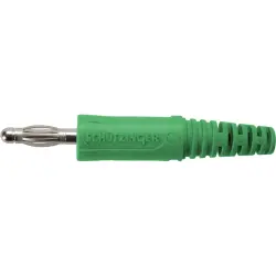 4 mm plug, solder connection, 2.5 mm², green, FK 9 L NI / GN