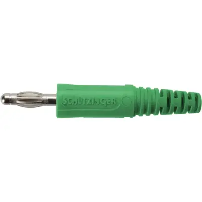 4 mm plug, solder connection, 2.5 mm², green, FK 9 L NI / GN - 1