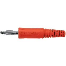4 mm plug, screw connection, 2.5 mm², red, FK 9 S NI / RT