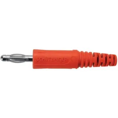4 mm plug, screw connection, 2.5 mm², red, FK 9 S NI / RT - 1