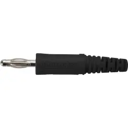 4 mm plug, screw connection, 2.5 mm², black, FK 9 S NI / SW