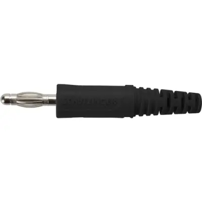 4 mm plug, screw connection, 2.5 mm², black, FK 9 S NI / SW - 1