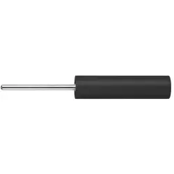 4 mm socket, pin connection, CAT II, black, LB 4-1.5 S NI / 20 / SW