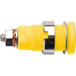 4 mm socket, screw connection, mounting Ø 12.2 mm, CAT III, yellow/green, SEB 6445 NI / GNGE