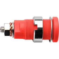 4 mm socket, screw connection, mounting Ø 12.2 mm, CAT III, red, SEB 6445 NI / RT