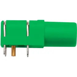 4 mm socket, PCB connection, CAT III, green, SWEB 8094 AU / GN