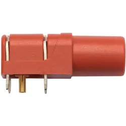 4 mm socket, PCB connection, CAT III, red, SWEB 8094 AU / RT