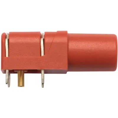 4 mm socket, PCB connection, CAT III, red, SWEB 8094 AU / RT - 1