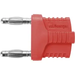 Jumper, pitch 19 mm, 33 VAC/70 VDC, 70 V, 12 A, nickel-plated, red, KURZ 19-4 IG MB NI / RT