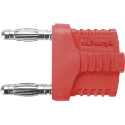 Jumper, pitch 19 mm, 33 VAC/70 VDC, 70 V, 12 A, nickel-plated, red, KURZ 19-4 IG MB NI / RT - 1