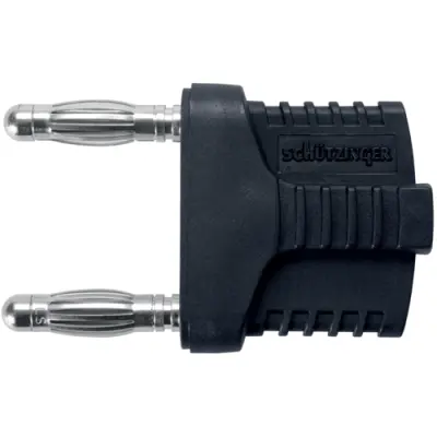 Jumper, pitch 19 mm, 33 VAC/70 VDC, 70 V, 12 A, nickel-plated, black, KURZ 19-4 IG MB NI / SW - 1