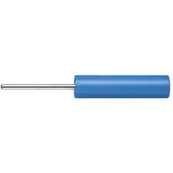 4 mm socket, pin connection, mounting Ø 6 mm, CAT II, blue, LB 4-1.5 S NI / 13.5 / BL
