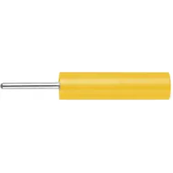 4 mm socket, pin connection, CAT II, yellow, LB 4-1.5 S NI / 5 / GE