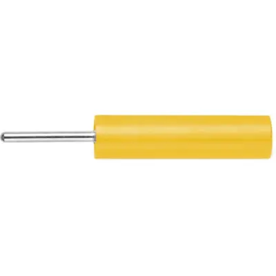 4 mm socket, pin connection, CAT II, yellow, LB 4-1.5 S NI / 5 / GE - 1