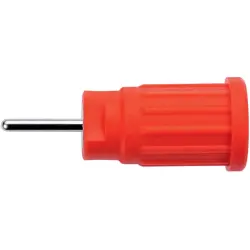 4 mm socket, round plug connection, mounting Ø 12.2 mm, CAT III, red, SEPB 6449 NI / RT
