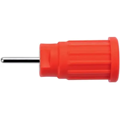 4 mm socket, round plug connection, mounting Ø 12.2 mm, CAT III, red, SEPB 6449 NI / RT - 1