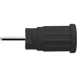4 mm socket, round plug connection, mounting Ø 12.2 mm, CAT III, black, SEPB 6449 NI / SW
