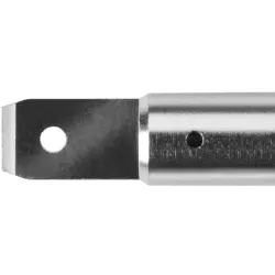 4 mm socket, flat plug connection, mounting Ø 6 mm, blue, EPB 6792 NI / FST 4.8X0.8 / BL