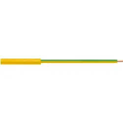 4 mm socket, pin connection, CAT II, yellow/green, LB 6600 NI / 2.5 / 13 / GNGE