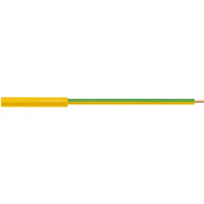 4 mm socket, pin connection, CAT II, yellow/green, LB 6600 NI / 2.5 / 13 / GNGE - 1