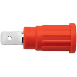 4 mm socket, flat plug connection, mounting Ø 12.2 mm, CAT III, red, SEPB 6453 NI / RT
