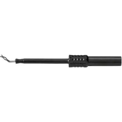 Meter test terminal, black, max. 3 mm, L 68 mm, CAT II, socket 4 mm, ZPK 8066 NI / SW - 1