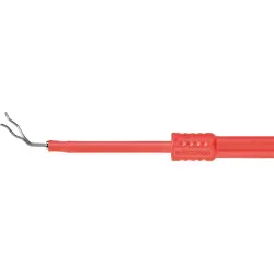 Meter test terminal, red, max. 6 mm, L 68 mm, CAT II, socket 4 mm, ZPK 8188 NI / RT