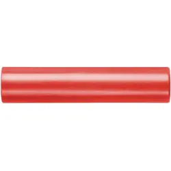 Connecting coupling, 4 mm socket to 4 mm socket, red, KU 320 / RT