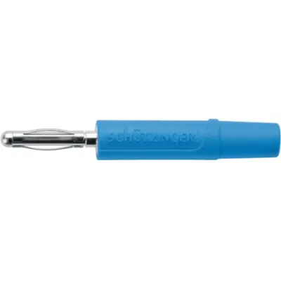 2 mm plug, solder connection, 0.5 mm², blue, FK 02 L NI / BL - 1