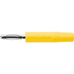 2 mm plug, solder connection, 0.5 mm², yellow, FK 02 L NI / GE