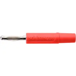2 mm plug, solder connection, 0.5 mm², red, FK 02 L NI / RT