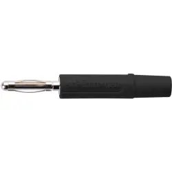 2 mm plug, solder connection, 0.5 mm², black, FK 02 L NI / SW